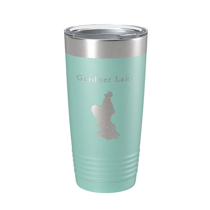 Gardner Lake Map Tumbler Travel Mug Insulated Laser Engraved Coffee Cup Connecticut 20 oz-12