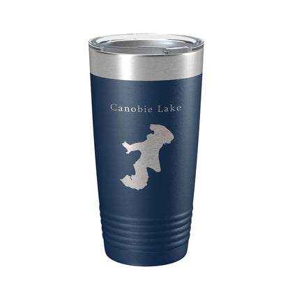 Canobie Lake Map Tumbler Travel Mug Insulated Laser Engraved Coffee Cup New Hampshire 20 oz-8