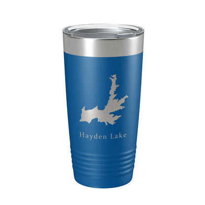 Hayden Lake Map Tumbler Travel Mug Insulated Laser Engraved Coffee Cup Idaho 20 oz-6