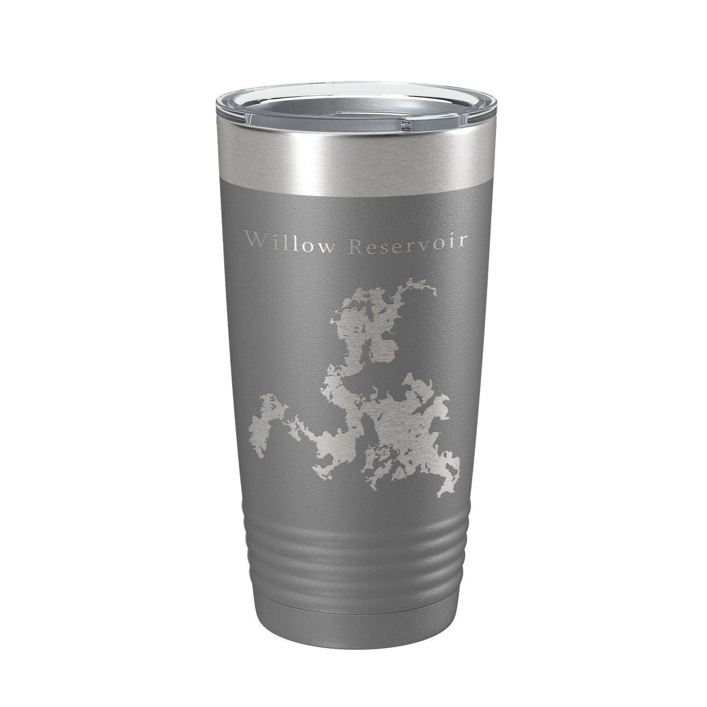 Willow Reservoir Tumbler Lake Map Travel Mug Insulated Laser Engraved Coffee Cup Wisconsin 20 oz-16
