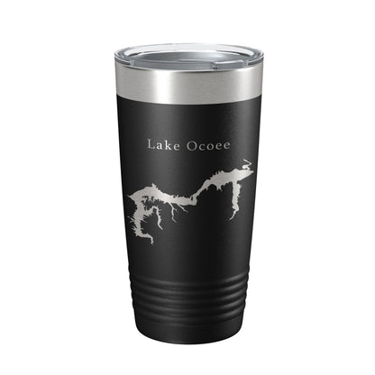 Lake Ocoee Map Tumbler Travel Mug Insulated Laser Engraved Coffee Cup Tennessee 20 oz-5