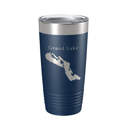 Grand Lake Map Tumbler Travel Mug Insulated Laser Engraved Coffee Cup Michigan 20 oz-8