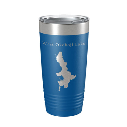 West Okoboji Lake Map Tumbler Travel Mug Insulated Laser Engraved Coffee Cup Iowa 20 oz-6