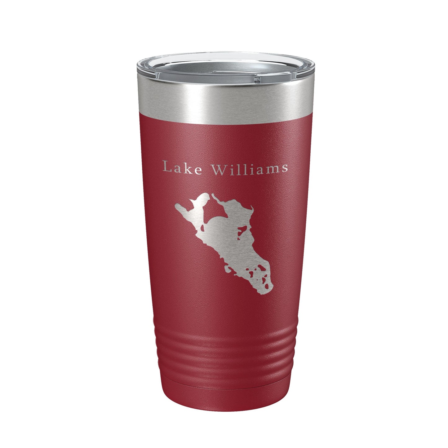 Lake Williams Map Tumbler Travel Mug Insulated Laser Engraved Coffee Cup Connecticut 20 oz-18