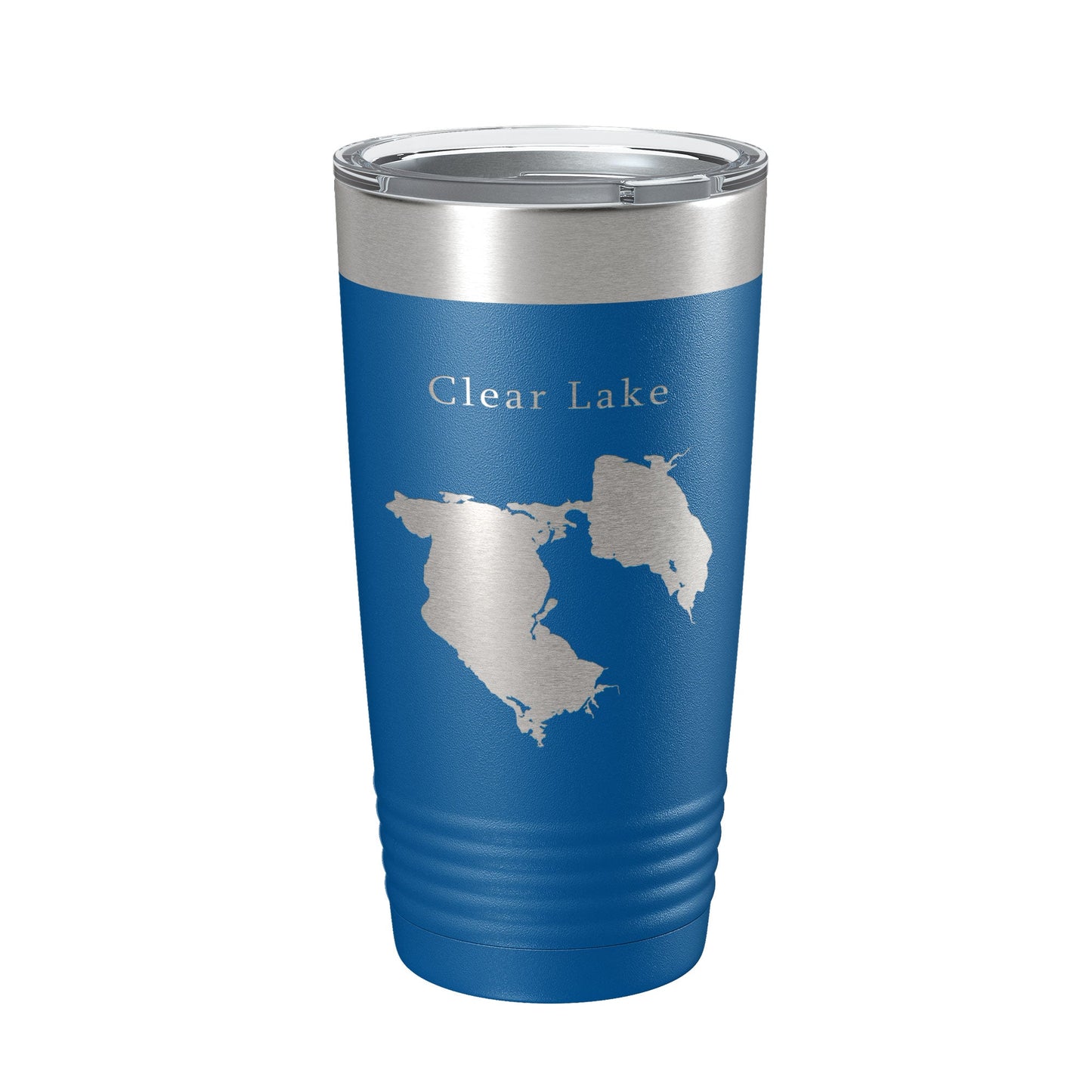 Clear Lake Reservoir Map Tumbler Travel Mug Insulated Laser Engraved Coffee Cup California 20 oz-6