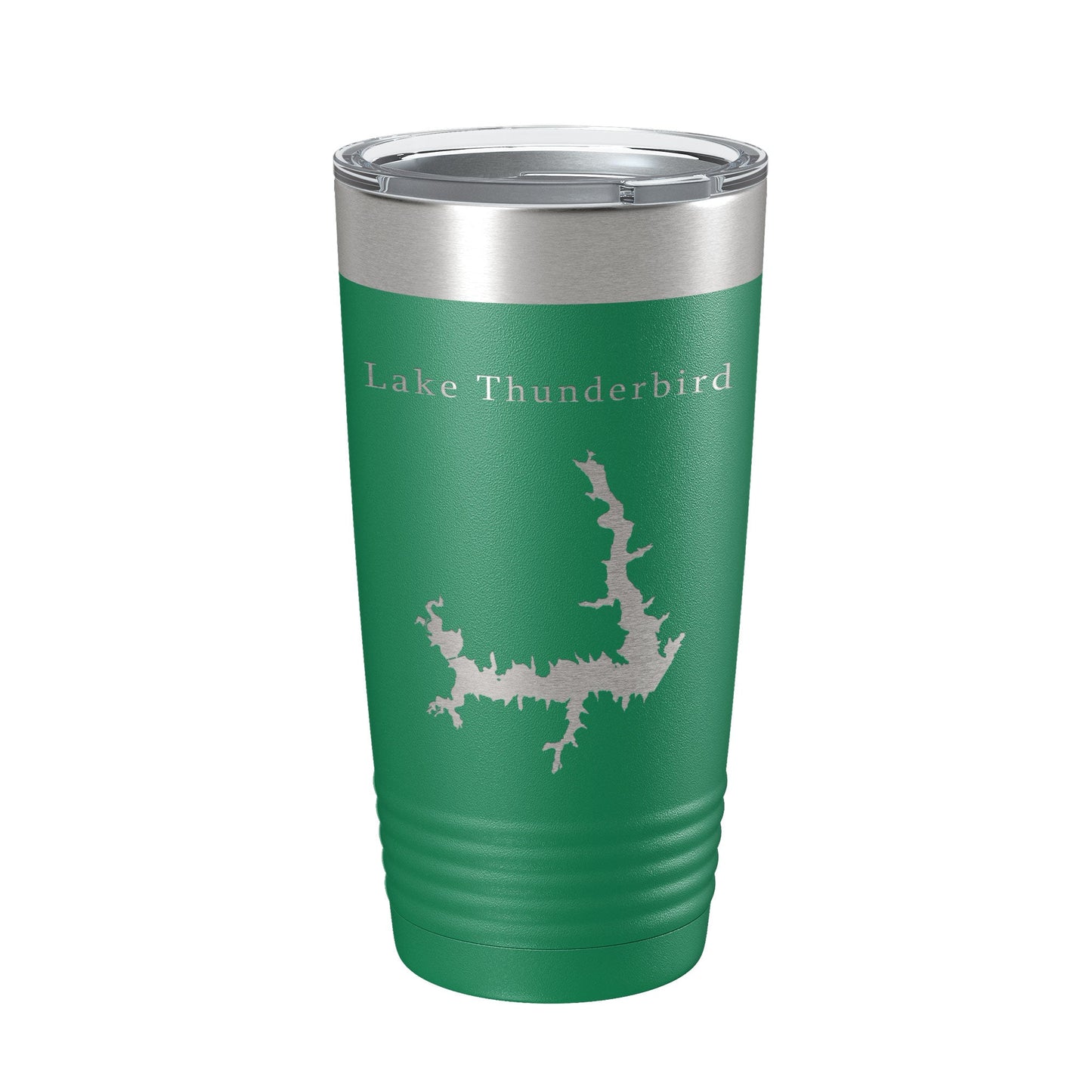 Lake Thunderbird Map Tumbler Travel Mug Insulated Laser Engraved Coffee Cup Oklahoma 20 oz-9