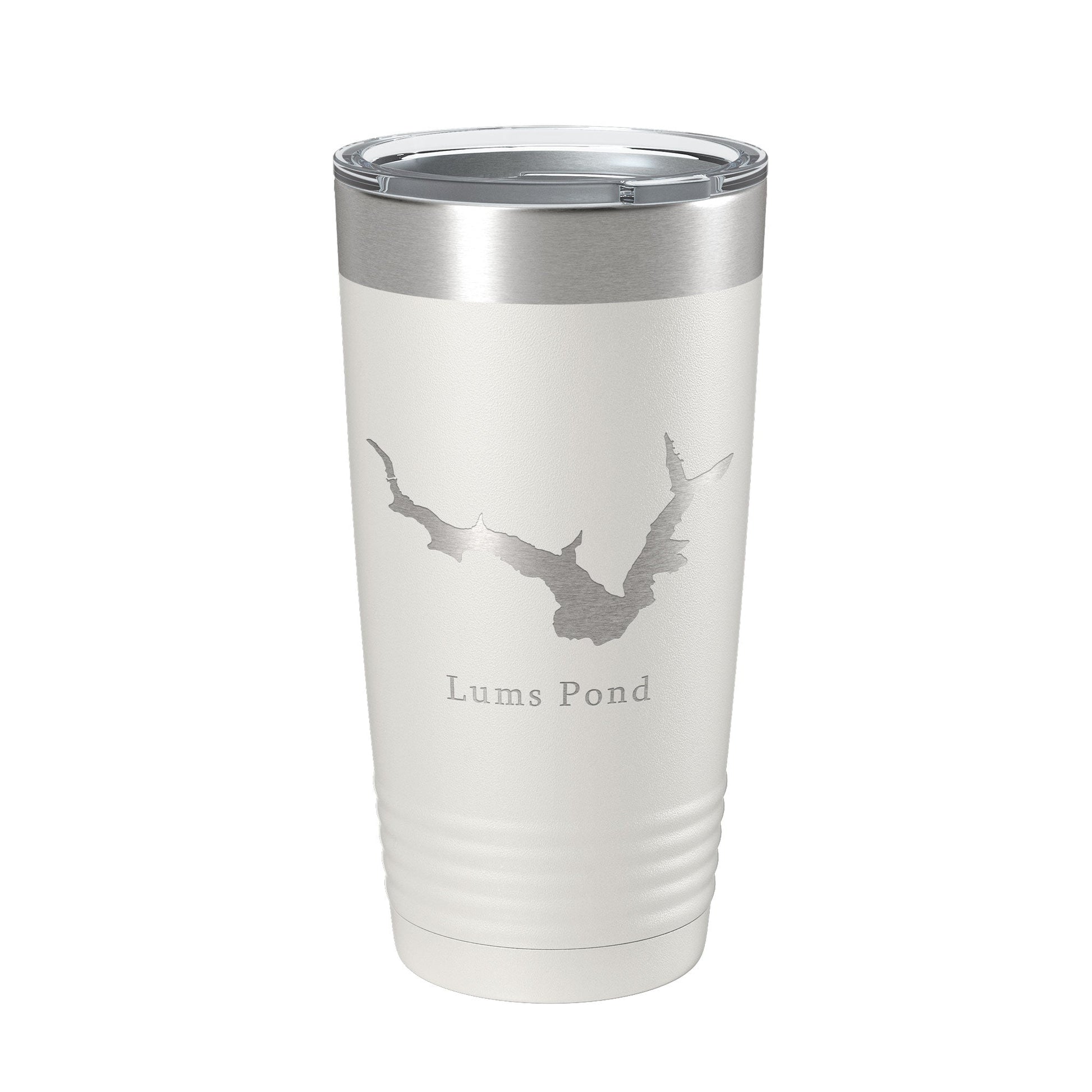 Lums Pond Tumbler Lake Map Travel Mug Insulated Laser Engraved Coffee Cup Delaware 20 oz-1