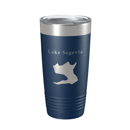 Lake Segovia Map Tumbler Travel Mug Insulated Laser Engraved Coffee Cup Hot Springs Village Arkansas 20 oz-2