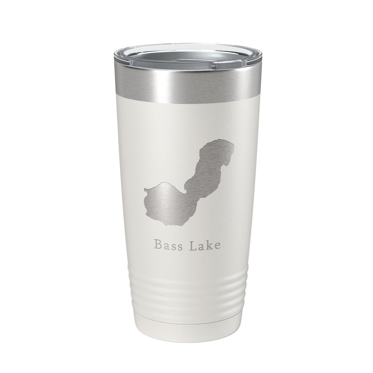 Bass Lake Map Tumbler Travel Mug Insulated Laser Engraved Coffee Cup Indiana 20 oz-7
