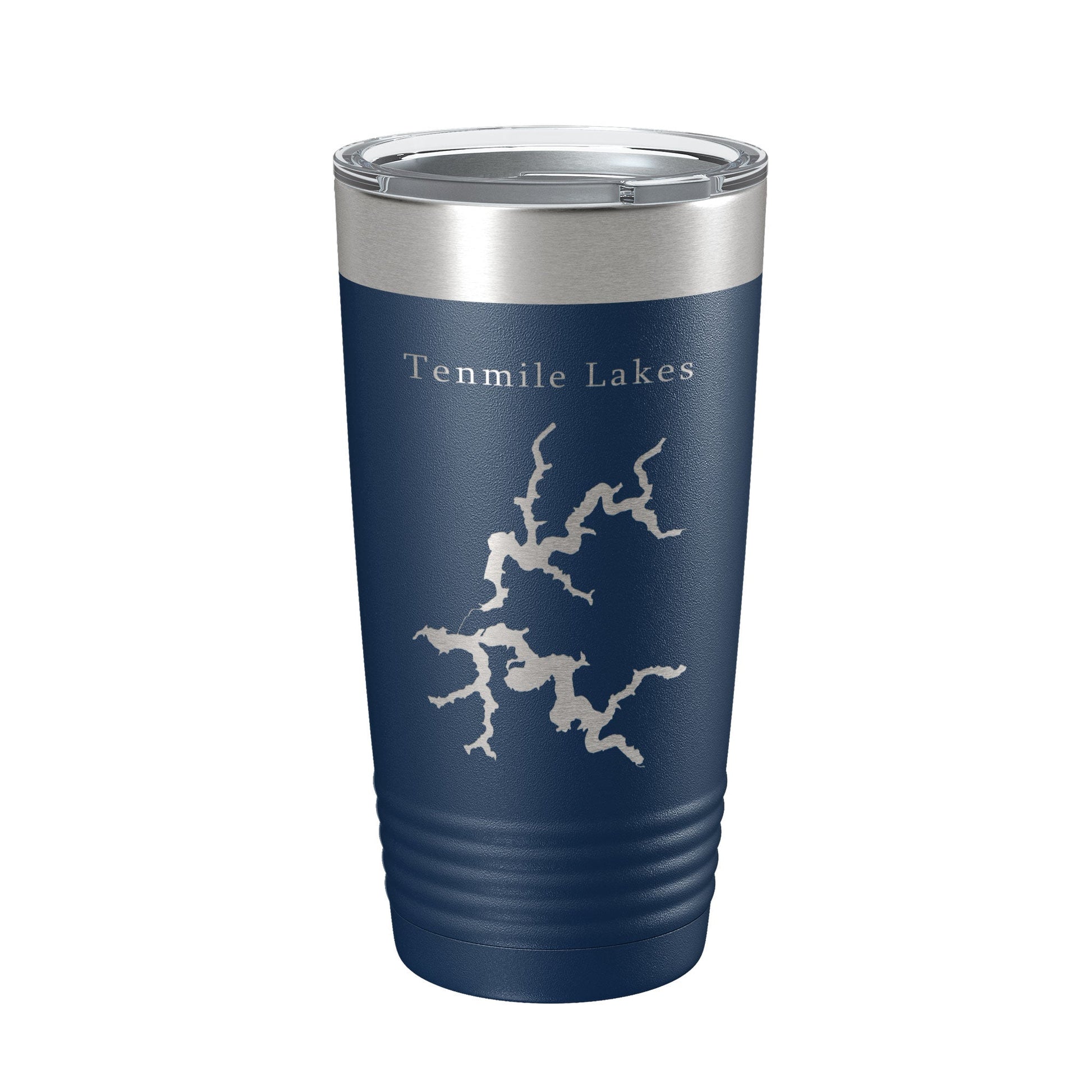 Tenmile Lakes Map Tumbler Travel Mug Insulated Laser Engraved Coffee Cup Oregon 20 oz-2