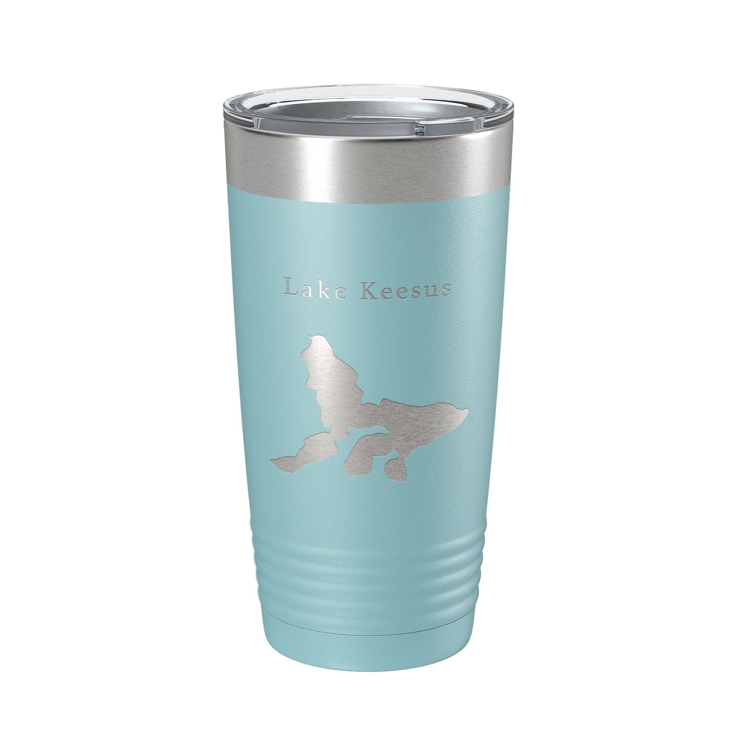 Lake Keesus Map Tumbler Travel Mug Insulated Laser Engraved Coffee Cup Wisconsin 20 oz-13