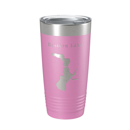 Eastern Lake Map Tumbler Travel Mug Insulated Laser Engraved Coffee Cup Florida 20 oz-14