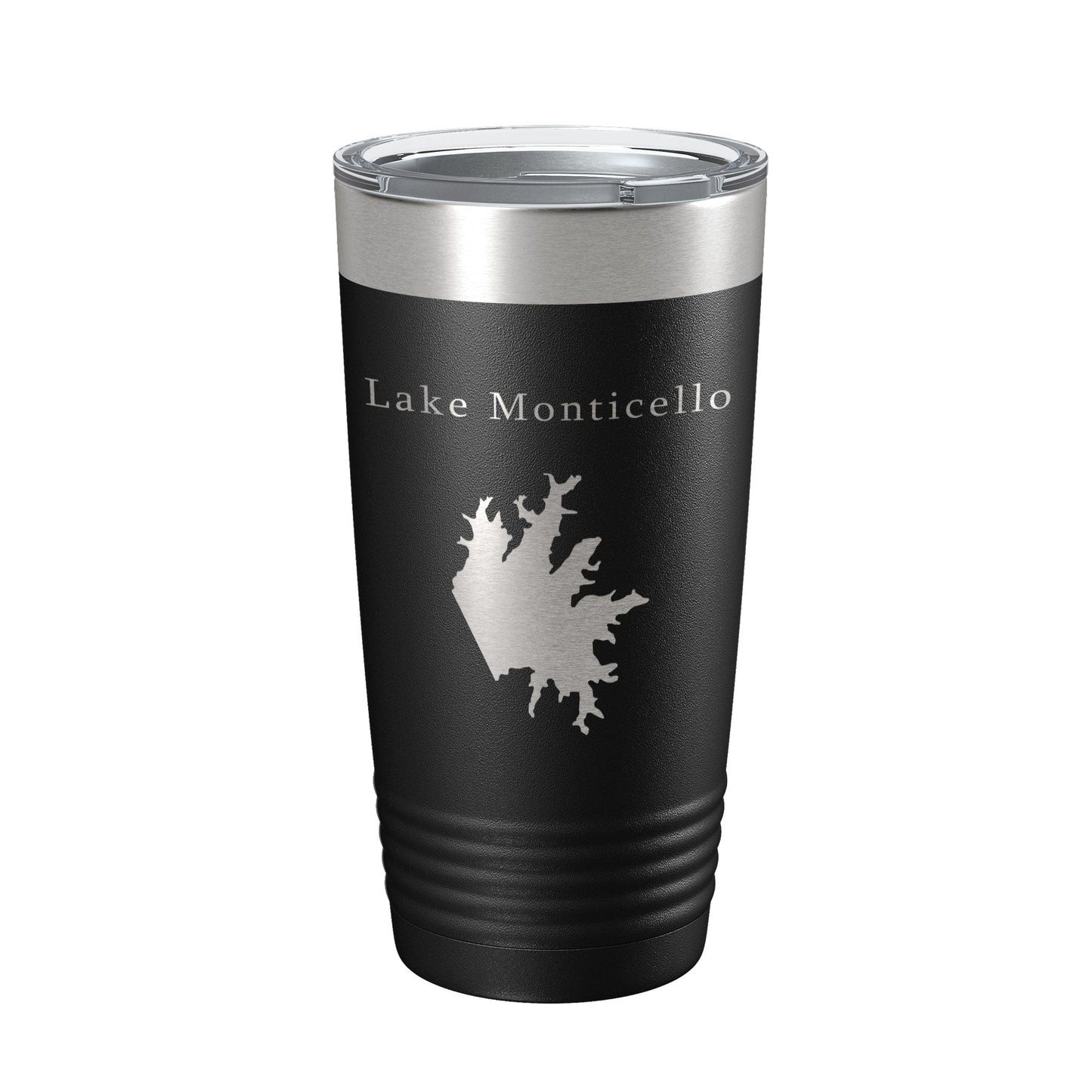 Lake Monticello Map Tumbler Travel Mug Insulated Laser Engraved Coffee Cup Arkansas 20 oz-0
