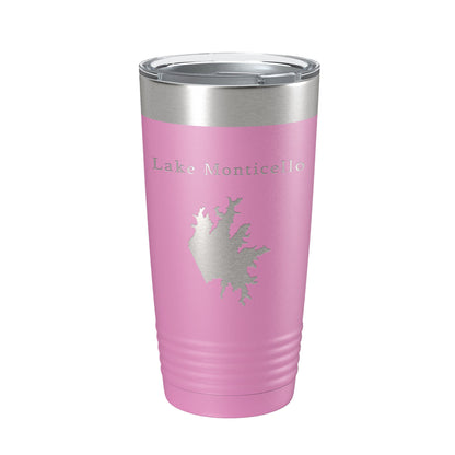 Lake Monticello Map Tumbler Travel Mug Insulated Laser Engraved Coffee Cup Arkansas 20 oz-14
