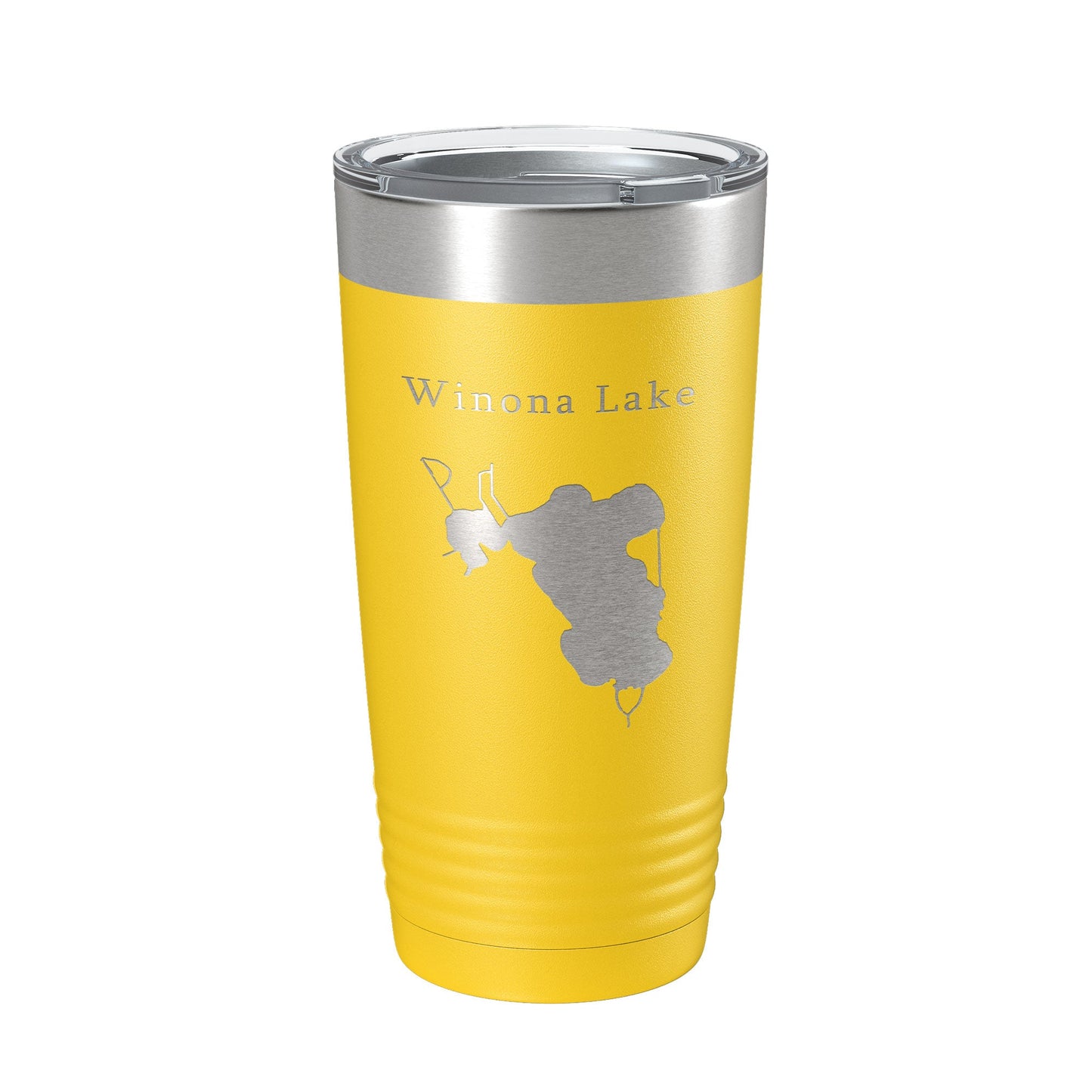 Winona Lake Map Tumbler Travel Mug Insulated Laser Engraved Coffee Cup Indiana 20 oz-19