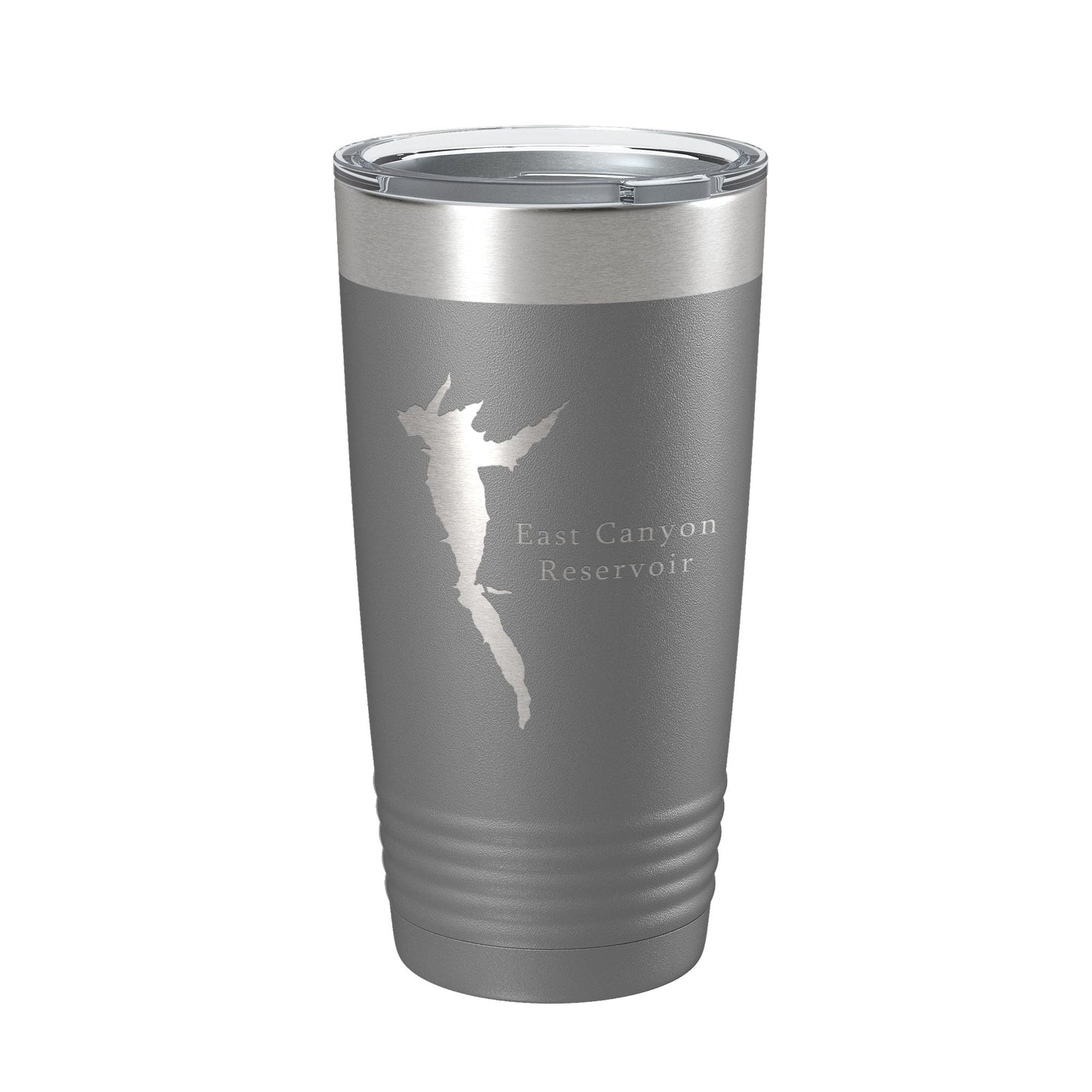 East Canyon Reservoir Tumbler Lake Map Travel Mug Insulated Laser Engraved Coffee Cup Utah 20 oz-16