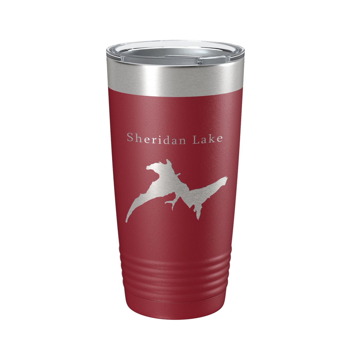 Sheridan Lake Map Tumbler Travel Mug Insulated Laser Engraved Coffee Cup South Dakota 20 oz-18