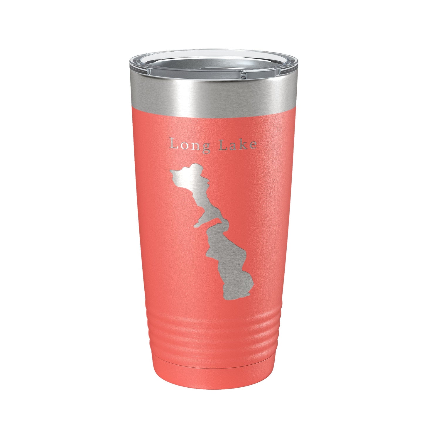 Long Lake Map Tumbler Travel Mug Insulated Laser Engraved Coffee Cup Minneapolis St. Paul Minnesota 20 oz-20