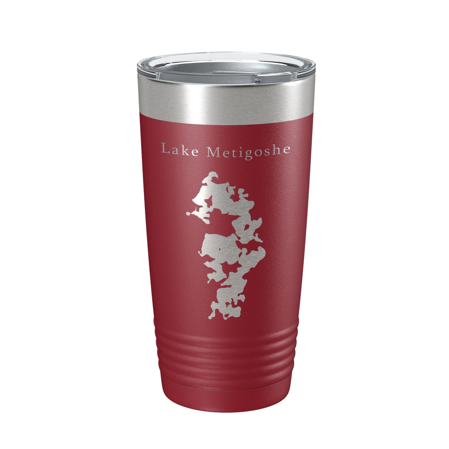 Lake Metigoshe Map Tumbler Travel Mug Insulated Laser Engraved Coffee Cup North Dakota 20 oz-18