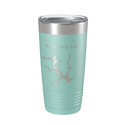 High Rock Lake Map Tumbler Travel Mug Insulated Laser Engraved Coffee Cup North Carolina 20 oz-12
