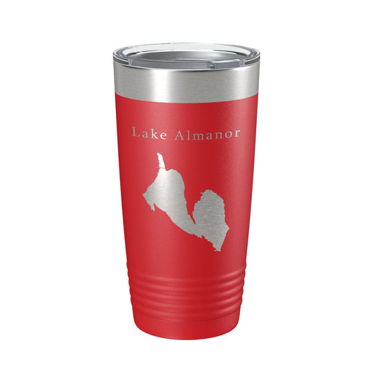 Lake Almanor Map Tumbler Travel Mug Insulated Laser Engraved Coffee Cup California 20 oz-10