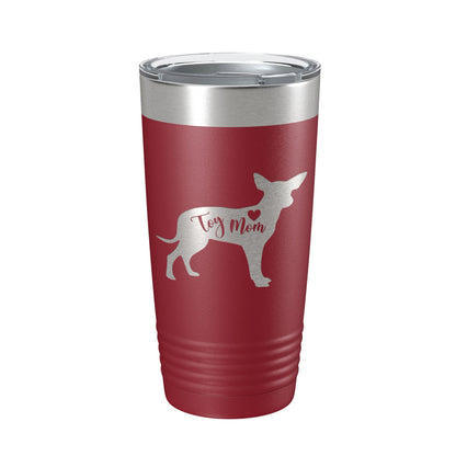 Toy Mom Tumbler Dog Travel Mug Gift Insulated Laser Engraved Coffee Cup 20 oz-18