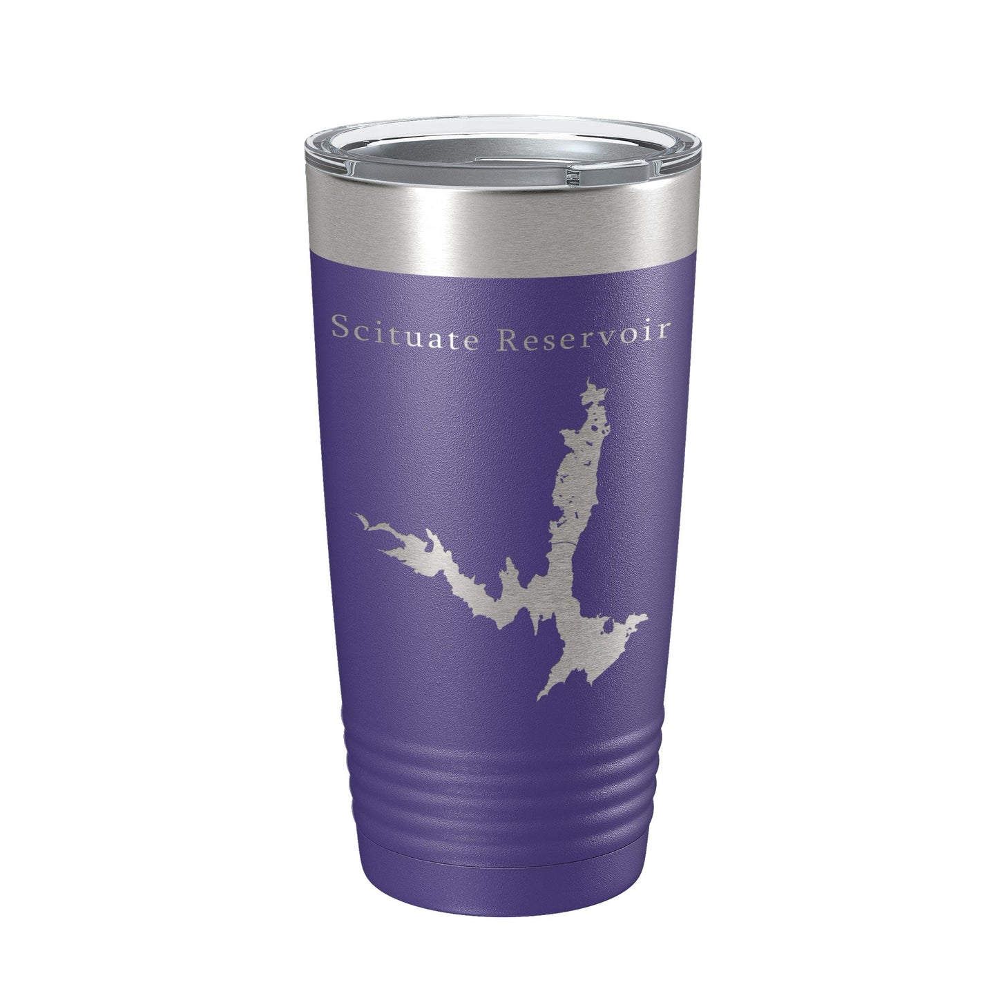 Scituate Reservoir Tumbler Lake Map Travel Mug Insulated Laser Engraved Coffee Cup Providence Rhode Island 20 oz-15