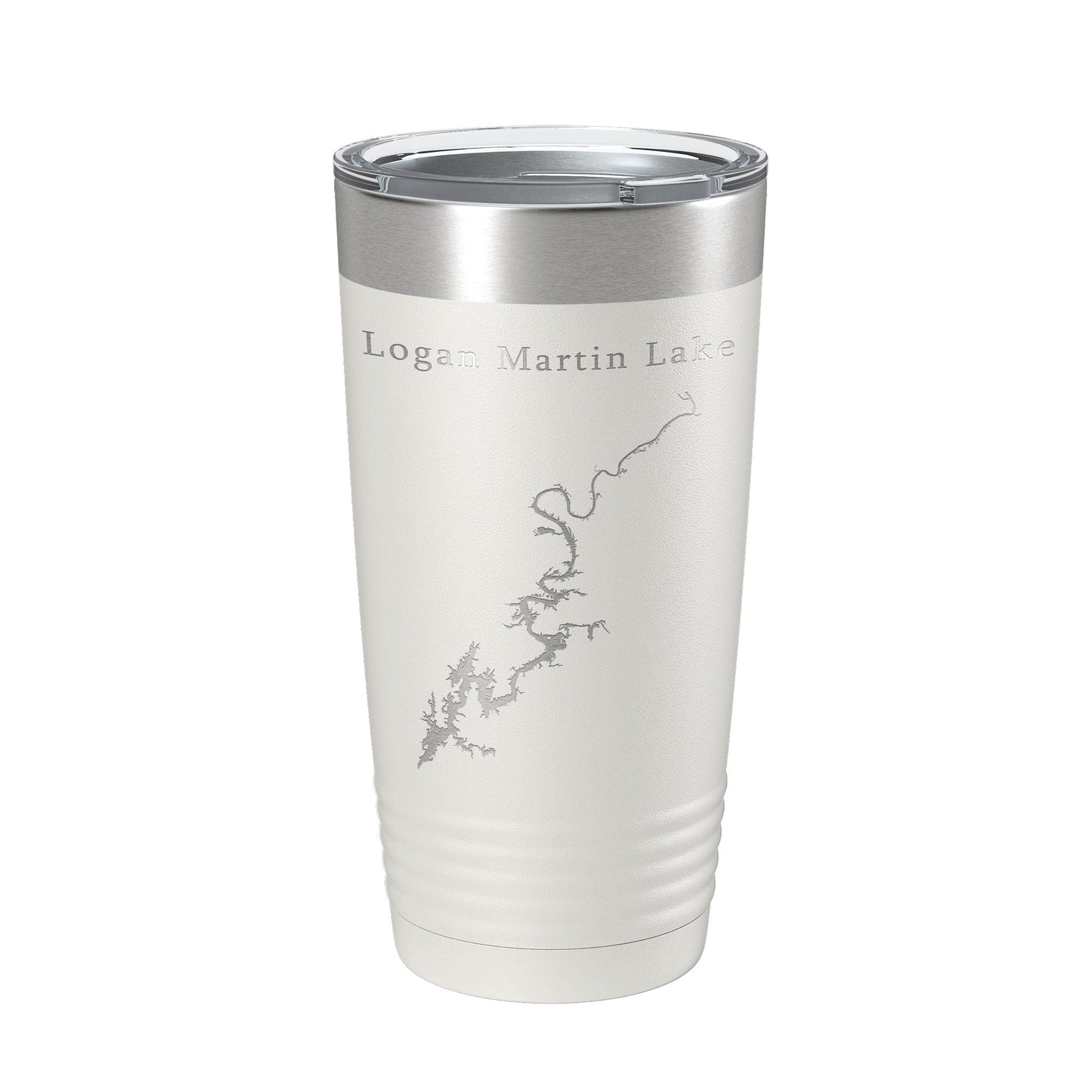 Logan Martin Lake Map Tumbler Travel Mug Insulated Laser Engraved Coffee Cup Alabama 20 oz-7