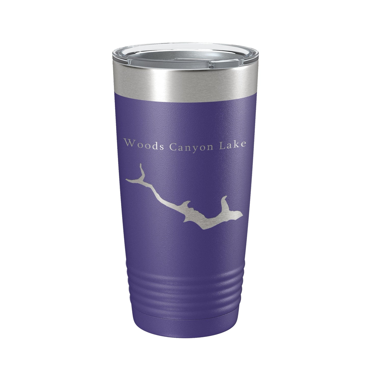 Woods Canyon Lake Map Tumbler Travel Mug Insulated Laser Engraved Coffee Cup Arizona 20 oz-15