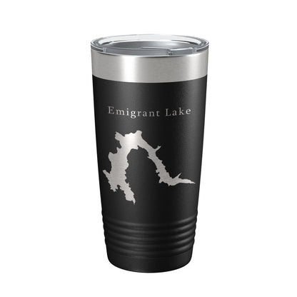 Emigrant Lake Map Tumbler Travel Mug Insulated Laser Engraved Coffee Cup Oregon 20 oz-5