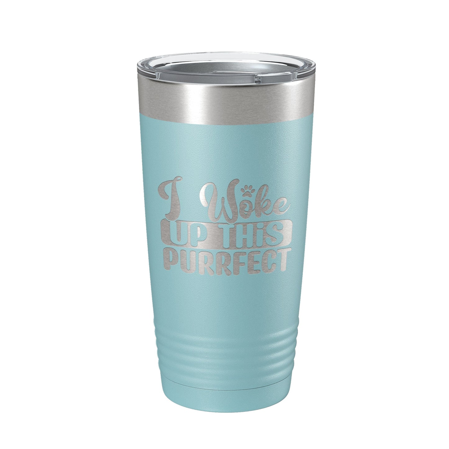 I Woke Up This Purrfect Tumbler Travel Mug Funny Cat Lover Gift Insulated Laser Engraved Coffee Cup 20 oz-13