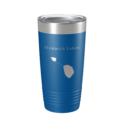 Monarch Lakes Map Tumbler Travel Mug Insulated Laser Engraved Coffee Cup California 20 oz-6