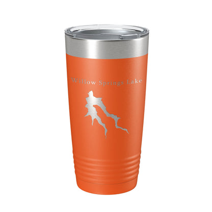 Willow Springs Lake Map Tumbler Travel Mug Insulated Laser Engraved Coffee Cup Arizona 20 oz-17