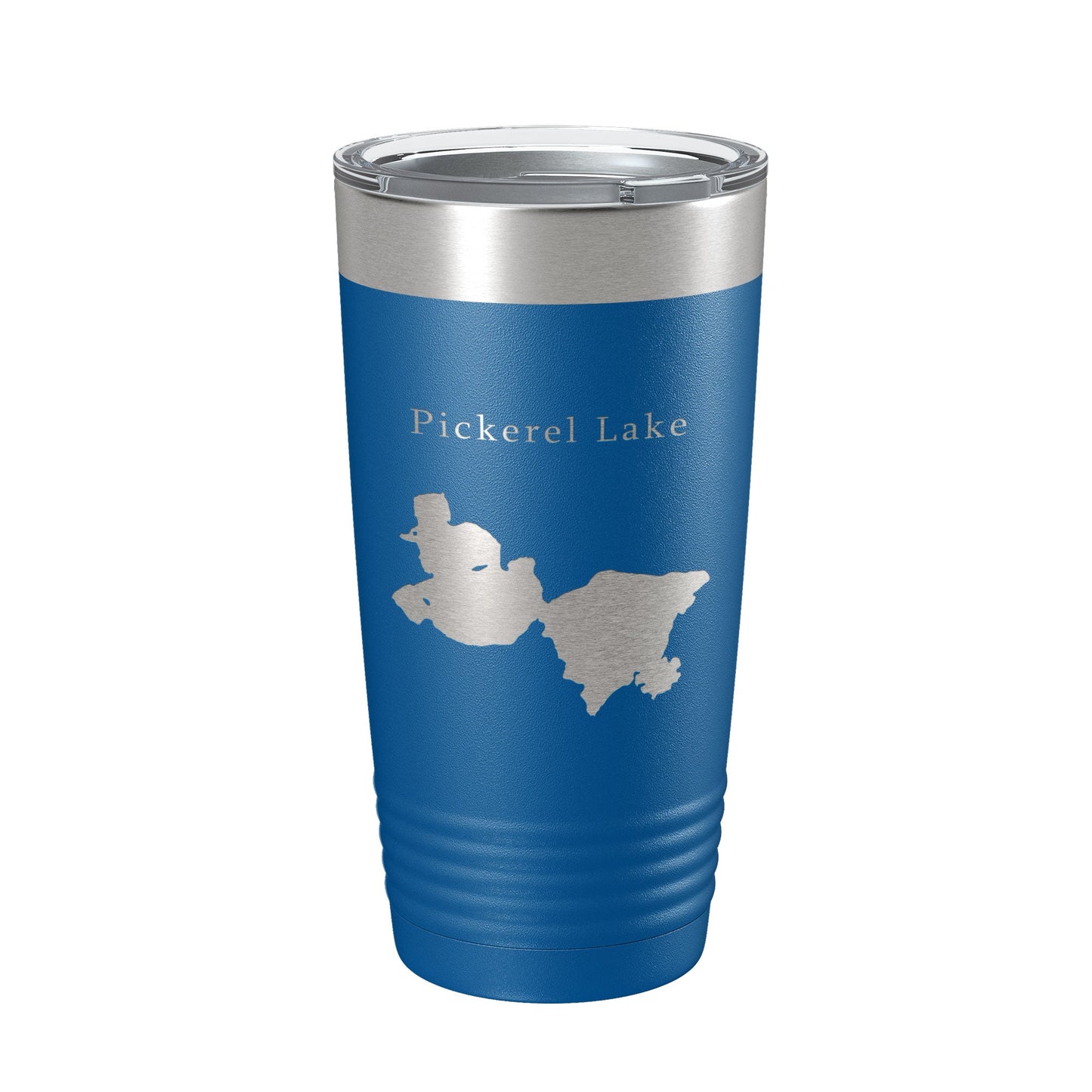 Pickerel Lake Map Tumbler Travel Mug Insulated Laser Engraved Coffee Cup Wisconsin 20 oz-6