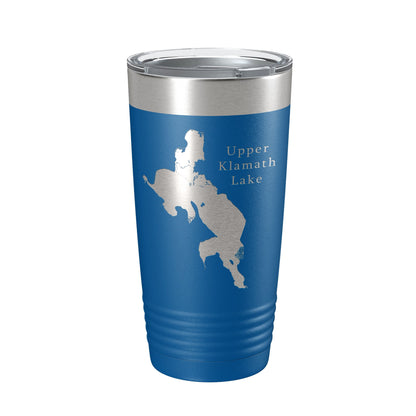 Upper Klamath Lake Map Tumbler Travel Mug Insulated Laser Engraved Coffee Cup Oregon 20 oz-6