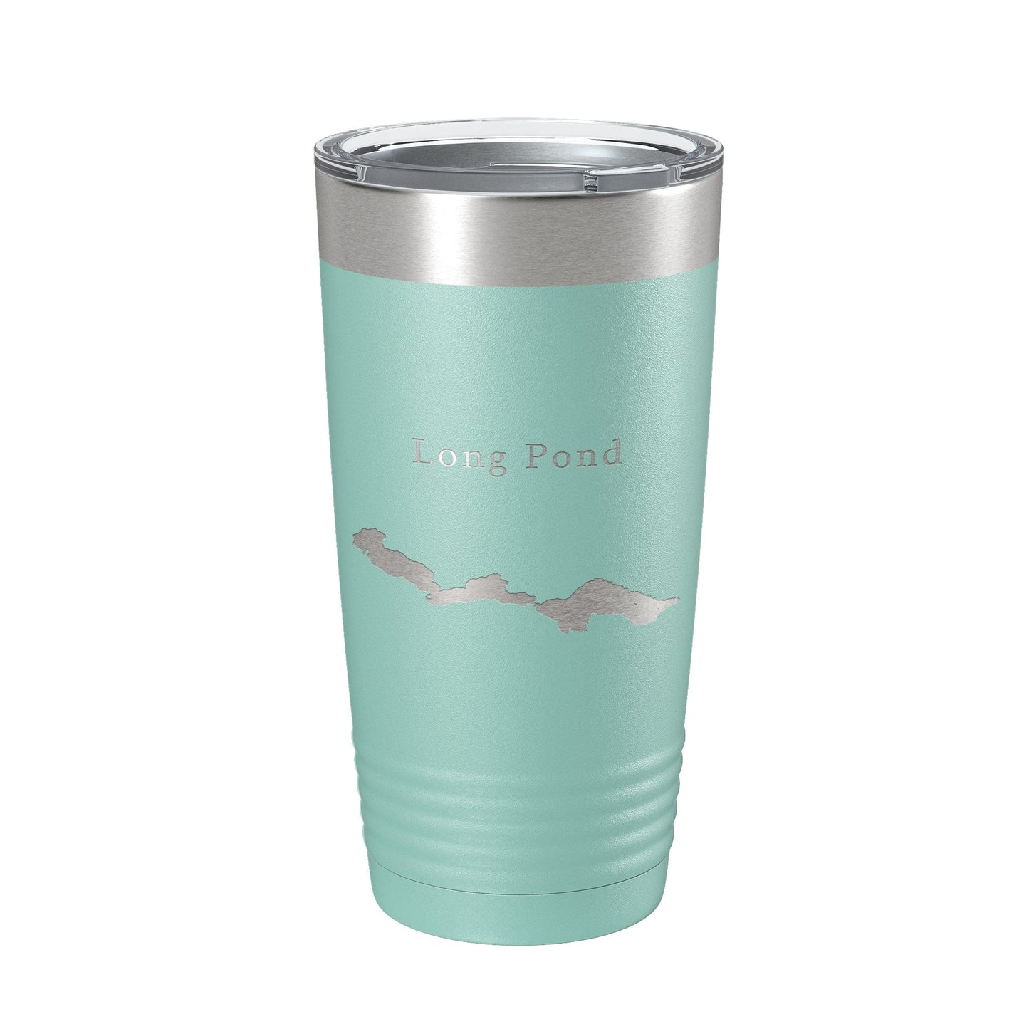 Long Pond Tumbler Lake Map Travel Mug Insulated Laser Engraved Coffee Cup Maine 20 oz-12