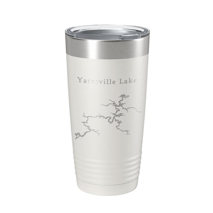 Yatesville Lake Map Tumbler Travel Mug Insulated Laser Engraved Coffee Cup Kentucky 20 oz-7