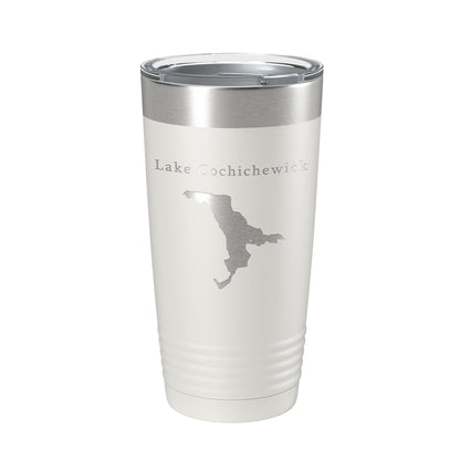 Lake Cochichewick Map Tumbler Travel Mug Insulated Laser Engraved Coffee Cup Massachusetts 20 oz-7