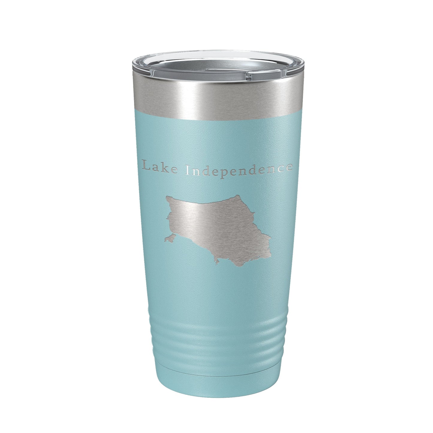 Lake Independence Map Tumbler Travel Mug Insulated Laser Engraved Coffee Cup Michigan 20 oz-13