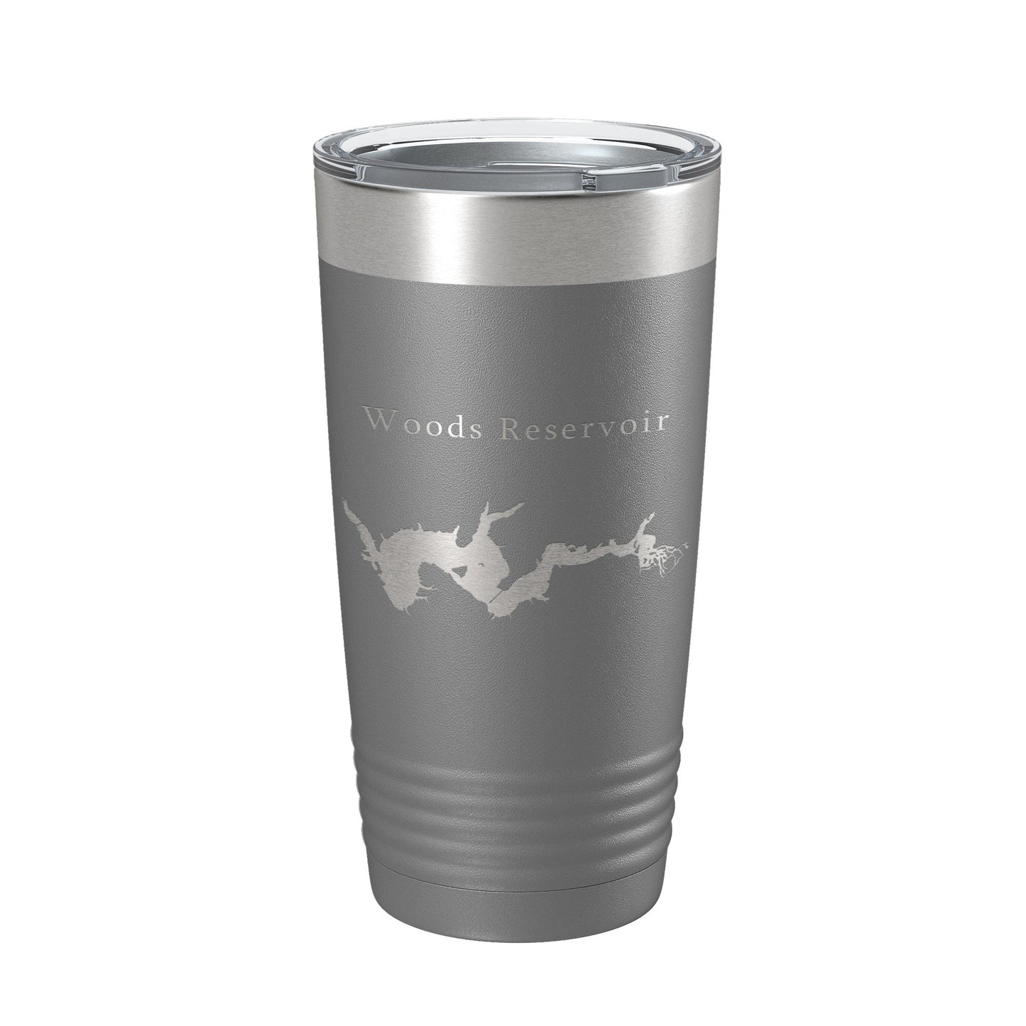 Woods Reservoir Tumbler Lake Map Travel Mug Insulated Laser Engraved Coffee Cup Tennessee 20 oz-16
