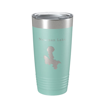 Newman Lake Map Tumbler Travel Mug Insulated Laser Engraved Coffee Cup Washington 20 oz-12