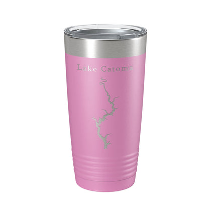 Lake Catoma Map Tumbler Travel Mug Insulated Laser Engraved Coffee Cup Alabama 20 oz-14