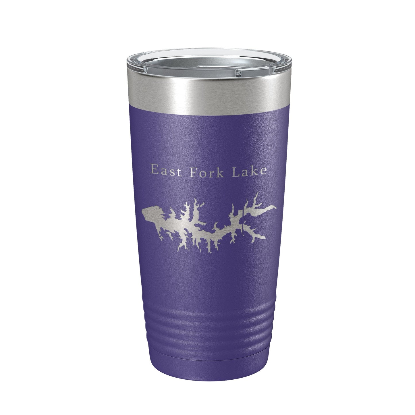 East Fork Lake Map Tumbler Travel Mug Insulated Laser Engraved Coffee Cup Illinois 20 oz-15