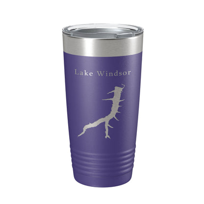 Lake Windsor Map Tumbler Travel Mug Insulated Laser Engraved Coffee Cup Arkansas 20 oz-15