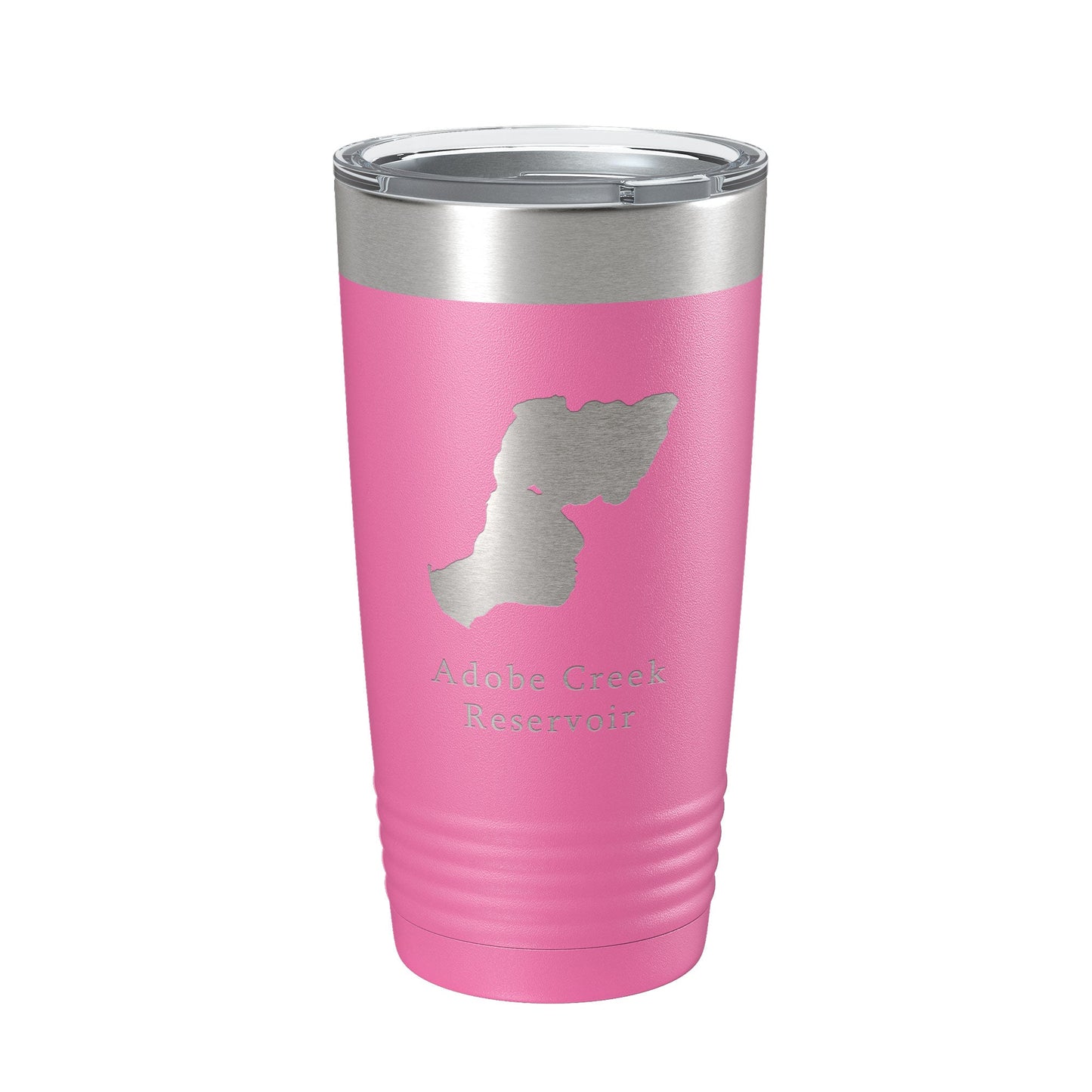 Adobe Creek Reservoir Tumbler Lake Map Travel Mug Insulated Laser Engraved Coffee Cup Colorado 20 oz-11