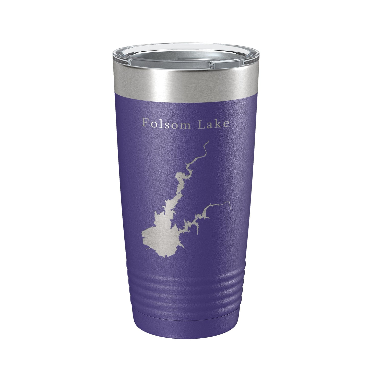 Folsom Lake Map Tumbler Travel Mug Insulated Laser Engraved Coffee Cup California 20 oz-15