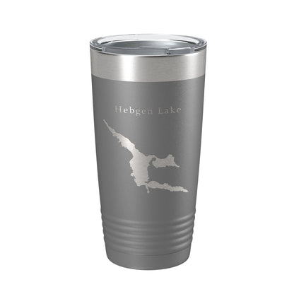 Hebgen Lake Map Tumbler Travel Mug Insulated Laser Engraved Coffee Cup Montana 20 oz-16