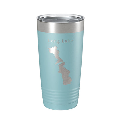 Long Lake Map Tumbler Travel Mug Insulated Laser Engraved Coffee Cup Minneapolis St. Paul Minnesota 20 oz-13