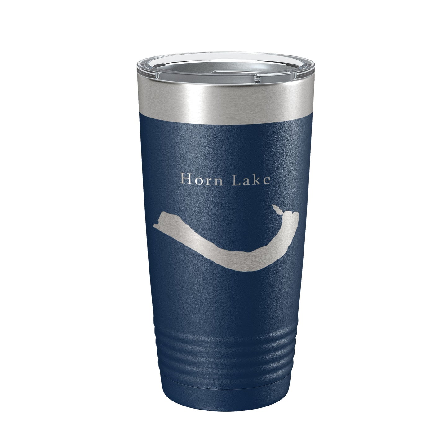 Horn Lake Map Tumbler Travel Mug Insulated Laser Engraved Coffee Cup Mississippi 20 oz-2