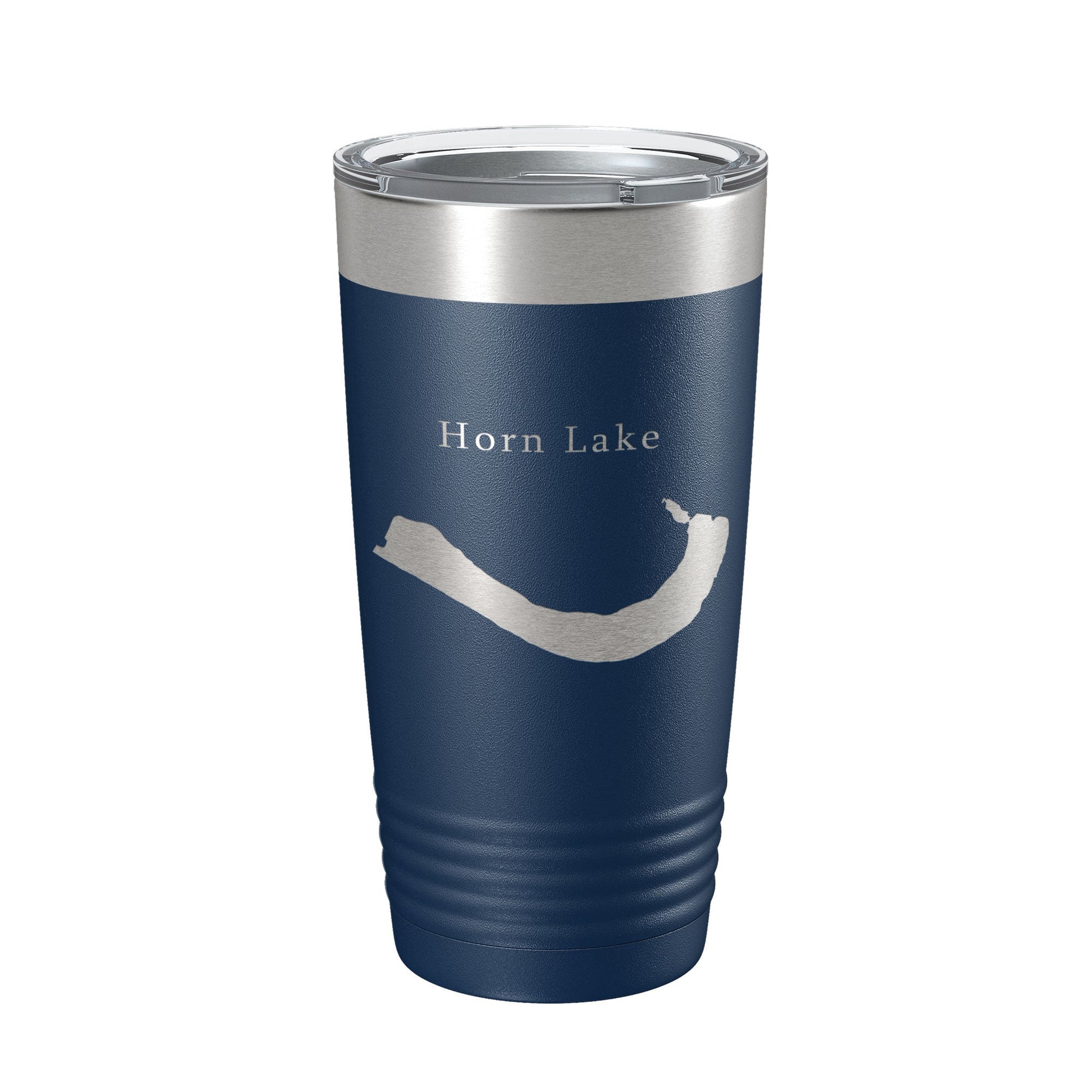 Horn Lake Map Tumbler Travel Mug Insulated Laser Engraved Coffee Cup Mississippi 20 oz-2